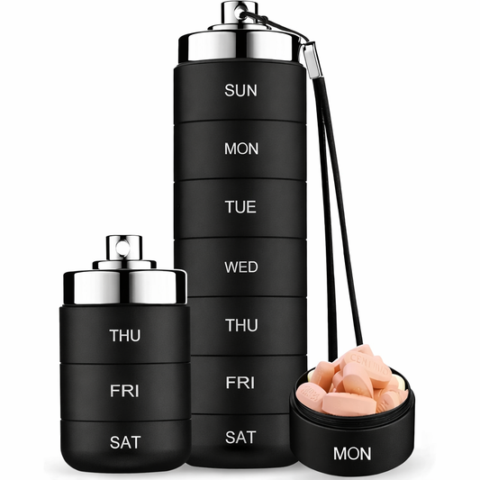 🚀 LIMITED OFFER 50% OFF – Shop Now! 🧳💊Metal Travel Pill Organizer